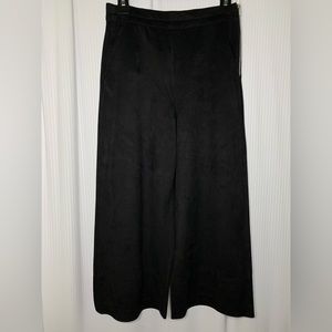 Zara Faux Suede Collets Black with Side Zipper Size XS